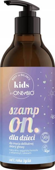 OnlyBio Kids Szampon do Mycia Delikatnej Skóry Głowy dla Dzieci od 1 Roku Życia 400ml