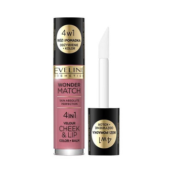 Eveline Wonder Match Cheek & Lip 4in1 Blush and Liquid Lipstick No.4 4.5ml