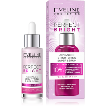 Eveline Perfect Bright Advanced Brightening Super Serum for Skin with Discolorations and Uneven Tone 30ml