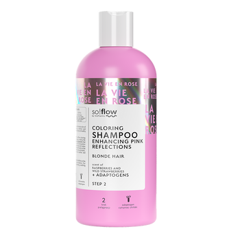 So!Flow Coloring Shampoo with Pink Reflections for Blonde Hair 300ml