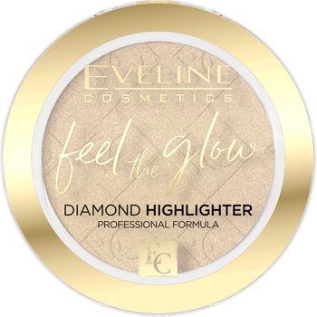 Eveline Feel the Glow Vegan Velvet Face Diamond Highlighter in Stone 01 Sparkle 5g