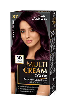 Joanna Multi Cream Permanent Intensive Hair Color Paint Care 37 Juicy Eggplant