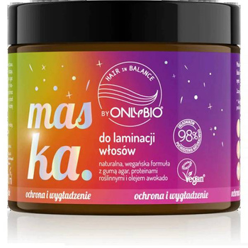 OnlyBio Hair in Balance Wygładzająca Maska do Laminacji Włosów Vegan 200ml