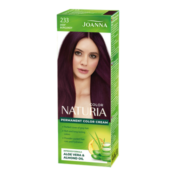 Joanna Naturia Permanent Hair Color Dye Care Shine No. 233 Deep Burgundy 100ml