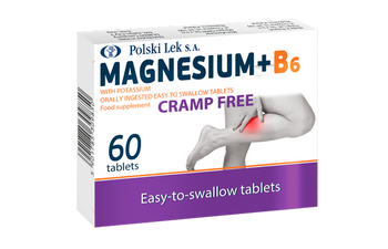 Polski Lek S.A. Magnesium + B6 with Potassium Cramp Free 60 tabl.