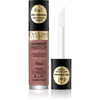 Eveline Wonder Match Cheek & Lip 4in1 Blush and Liquid Lipstick No.5 4.5ml