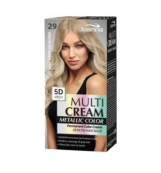 Joanna Multi Cream Color Metaliczny Bardzo Jasny Odcień Śnieżnego Blondu nr 29 60x40x20g