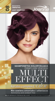 Joanna Multi Effect Szamponetka Koloryzująca 08 Soczysta Oberżyna 35 g