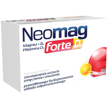 NeoMag Forte D3 Reduce Tiredness and Fatigue 50 Tablets