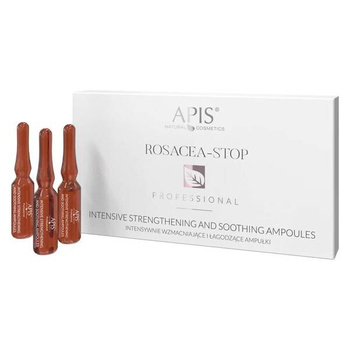 Apis Professional Rosacea Stop Intensywnie Wzmacniające I Kojące Ampułki dla Skóry Wrażliwej i Naczynkowekj 10x3ml