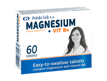 Polski Lek S.A. Magnesium + Vit  B6 60 tabl.