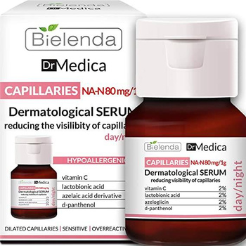 Bielenda Capillary Skin Dermatological Anti Redness Face Serum Day and Night 30ml