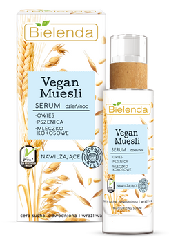 Bielenda Vegan Muesli Moisturizing Serum Wheat Oats Coconut Milk 30ml