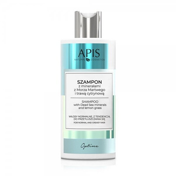 Apis Optima Shampoo with Dead Sea Minerals and Lemongrass for Normal and Oily Hair 300ml