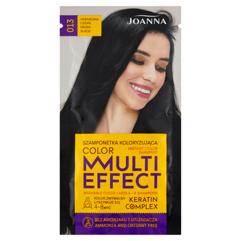 Joanna Multi Effect Szamponetka Koloryzująca 013 Hebanowa Czerń 35 g