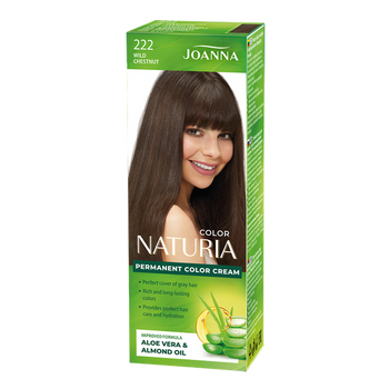 Joanna Naturia Permanent Hair Color Paint Care Shine No.222 Wild Chestnut 100ml