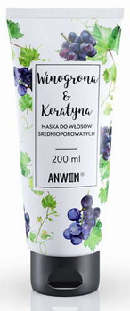 Anwen Grape and Keratin Mask for Medium Porosity Hair 200ml