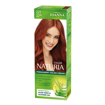 Joanna Naturia Permanent Hair Color Dye Care Shine No. 221 Autumn Leaf 100ml