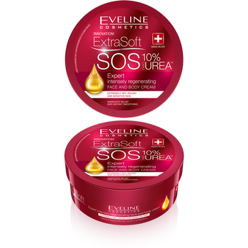 Eveline Extra Soft SOS 10% Urea Intense Regenerating Face and Body Cream 175ml