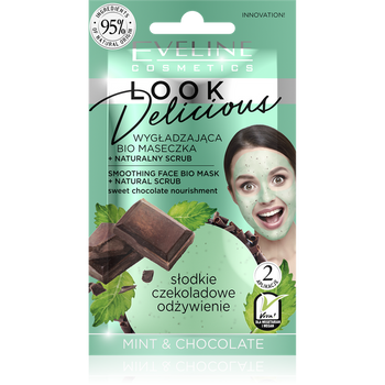 Eveline Look Delicious Smoothing Face Bio Mask with Mint and Chocolate 10ml