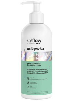 So!Flow by Vis Plantis Protein-Emollient Conditioner for Hair Without Volume Prolonging Their Freshness 300ml