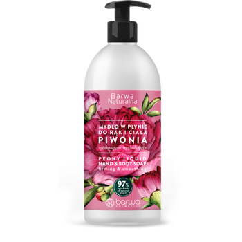 Barwa Natural Firming and Smoothing Liquid Soap Peony 500ml