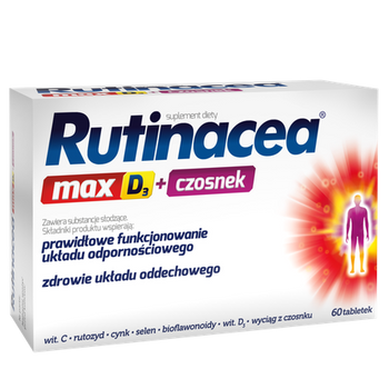 Rutinacea Max D3 + Garlic for Immunity 60 Tablets