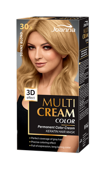 Joanna Multi Cream Permanent Intensive Hair Color Dye Care 30.5 Sunny Blonde