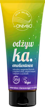 OnlyBio Hair Balance Odżywka Emolientowa z Wegańską Formuła do Włosów Szorstkich 200ml