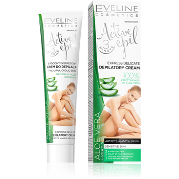 Eveline Active Epil Depilatory Delicate Cream with  Aloe Vera for Sensitive Skin 125ml