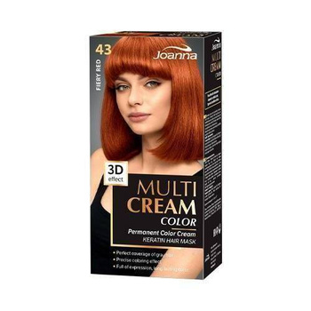 Joanna Multi Cream Color Intensywna Ognista Czerwień z Długotrwałym Efektem nr 43