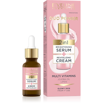 Eveline Duo Power 2in1 Illuminating Serum and Revitalizing Cream 18ml