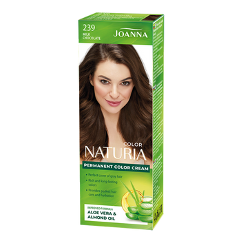 Joanna Naturia Permanent Hair Color Paint Care Shine No. 239 Milk Chocolate 100ml