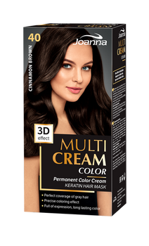 Joanna Multi Cream Permanent Intensive Hair Color Paint Care 40 Cinnamon Brown