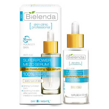 Bielenda Super Power Moisturizing Day and Night Face Serum 30ml