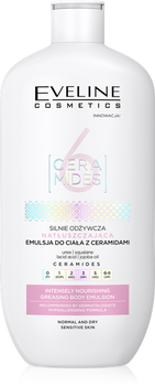 Eveline 6 Ceramids Silnie Odżywcza Natłuszczająca Emulsja do Ciała 350ml
