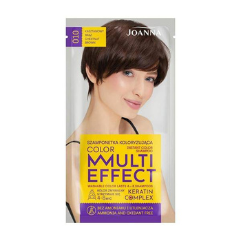 Joanna Multi Effect Szamponetka Koloryzująca 010 Kasztanowy Brąz 35 g