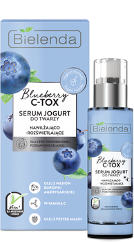 Bielenda Blueberry C Tox Serum Moisturizing Brightening Yogurt Iluminating 30g