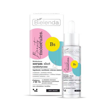 Bielenda Beauty Molecules Molekularne Synbiotyczne Serum Shot dla Skóry Odwodnionej i Wrażliwej 30ml